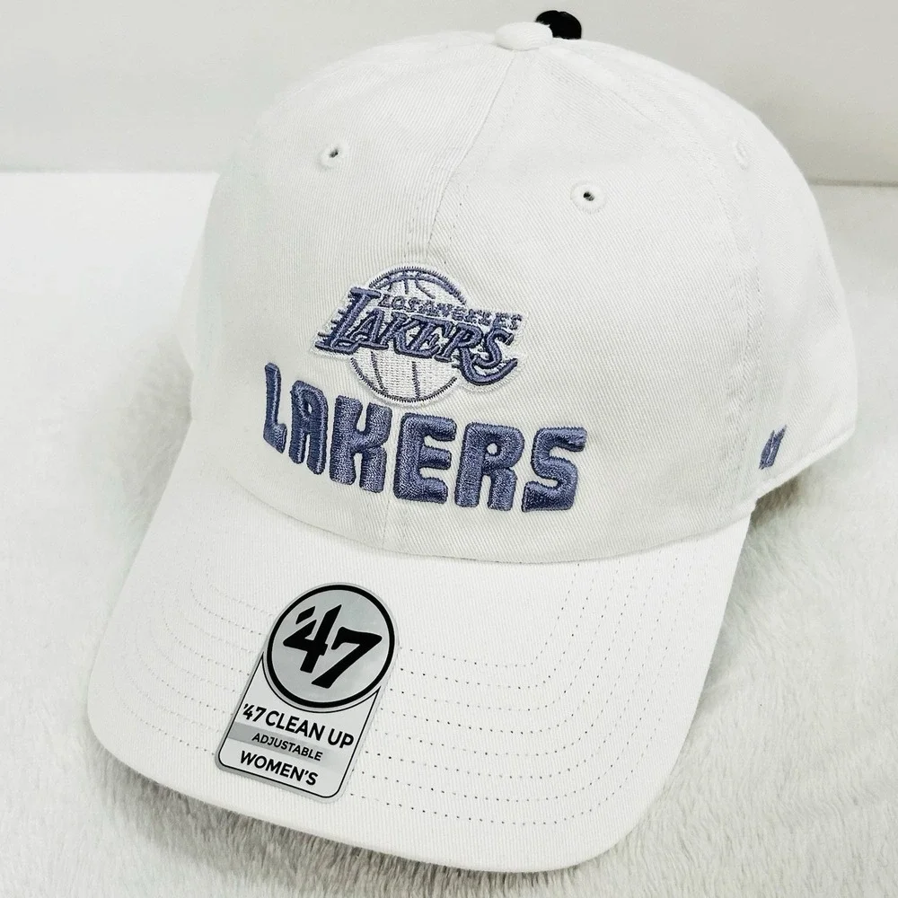 Los Angeles Lakers '47 Brand Luminance Women's Clean Up Hat Cap Adjustable White